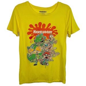 Nickelodeon Yellow Cartoon Graphic T-Shirt Small NWT